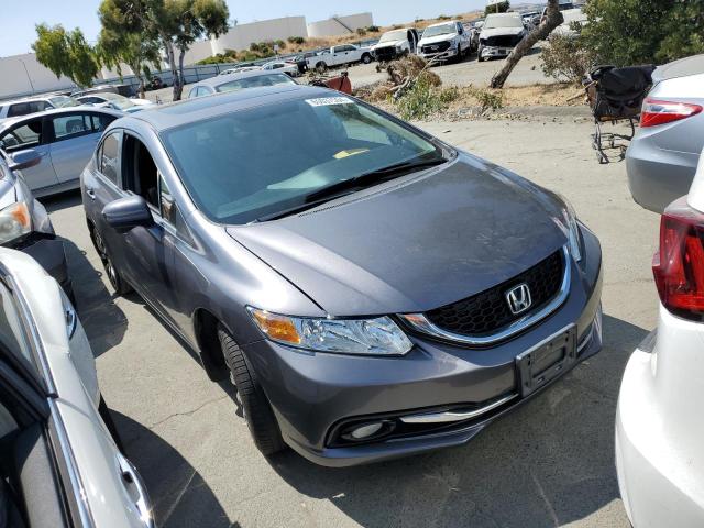 19XFB2F94FE234941 - 2015 HONDA CIVIC EXL ნაცრისფერი ფოტო 4