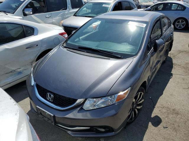 19XFB2F94FE234941 - 2015 HONDA CIVIC EXL ნაცრისფერი ფოტო 5