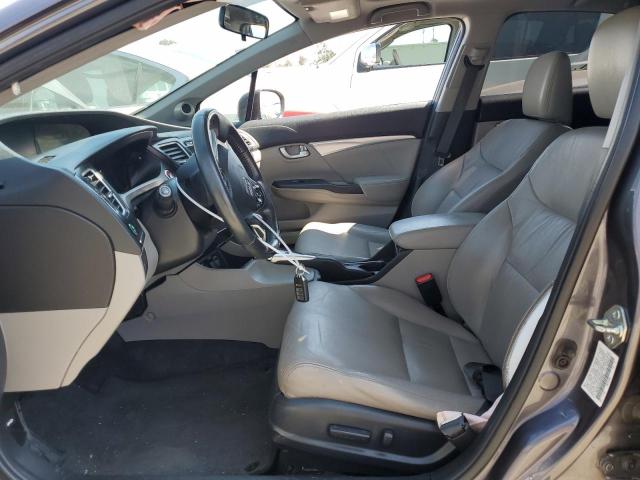 19XFB2F94FE234941 - 2015 HONDA CIVIC EXL ნაცრისფერი ფოტო 7