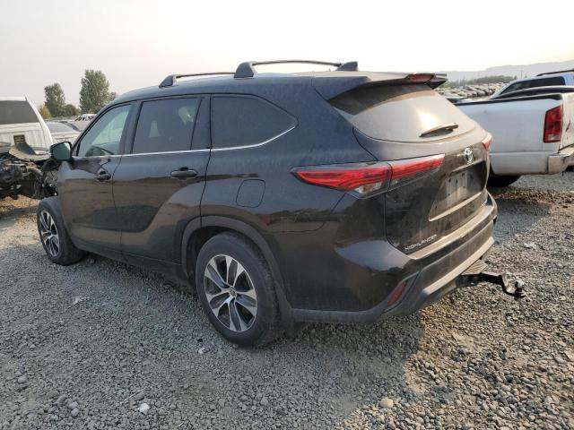 5TDHZRBH4MS113498 - 2021 TOYOTA HIGHLANDER XLE BLACK photo 2