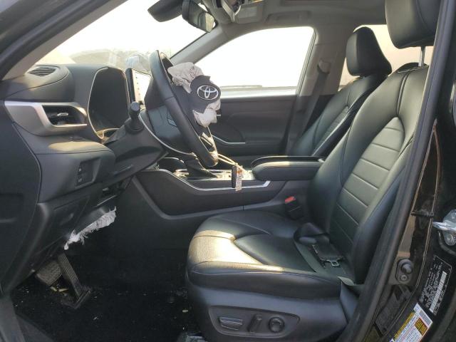 5TDHZRBH4MS113498 - 2021 TOYOTA HIGHLANDER XLE BLACK photo 7