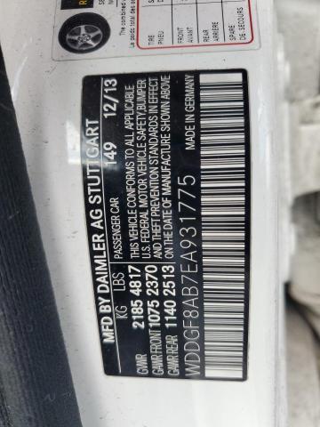 WDDGF8AB7EA931775 - 2014 MERCEDES-BENZ C 300 4MATIC WHITE photo 12
