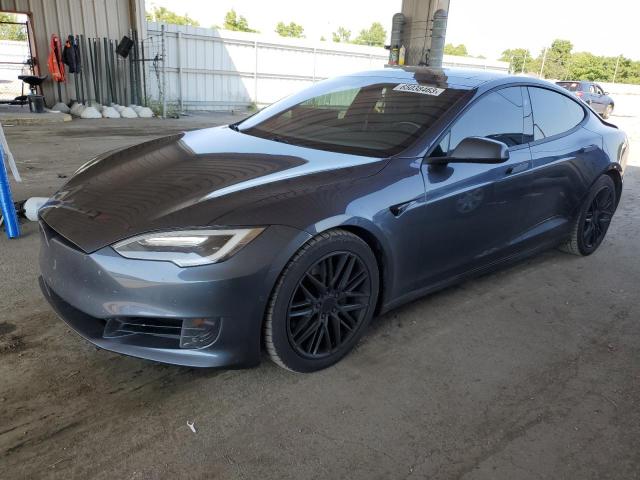 5YJSA1E20HF176131 - 2017 TESLA MODEL S Grau Foto 1