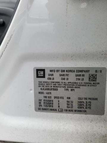 KL4CJASBXJB705659 - 2018 BUICK ENCORE PREFERRED WHITE photo 13