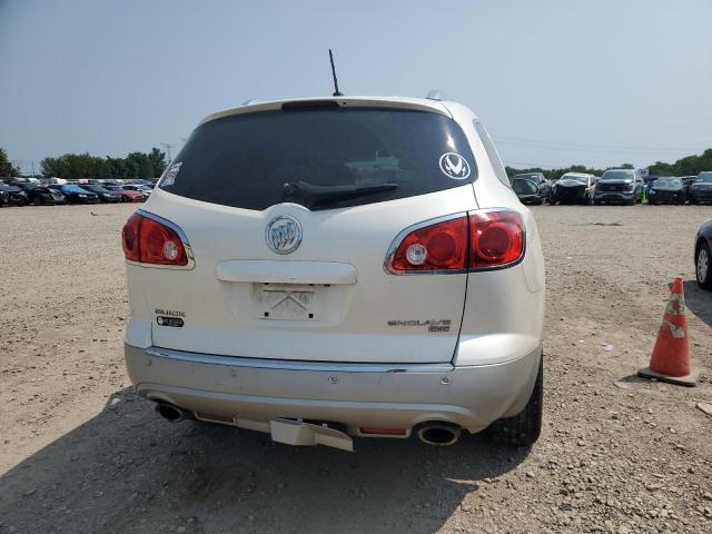 5GAKRBED7BJ313535 - 2011 BUICK ENCLAVE CXL WHITE photo 6