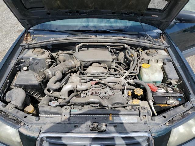 JF1SG636X5H715969 - 2005 SUBARU FORESTER 2.5X მწვანე ფოტო 11