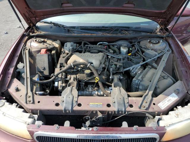2G4WY55J821115191 - 2002 BUICK CENTURY LIMITED MAROON photo 11