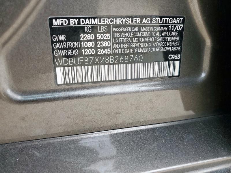 WDBUF87X28B268760 - 2008 MERCEDES-BENZ E 350 4MATIC TAN photo 12