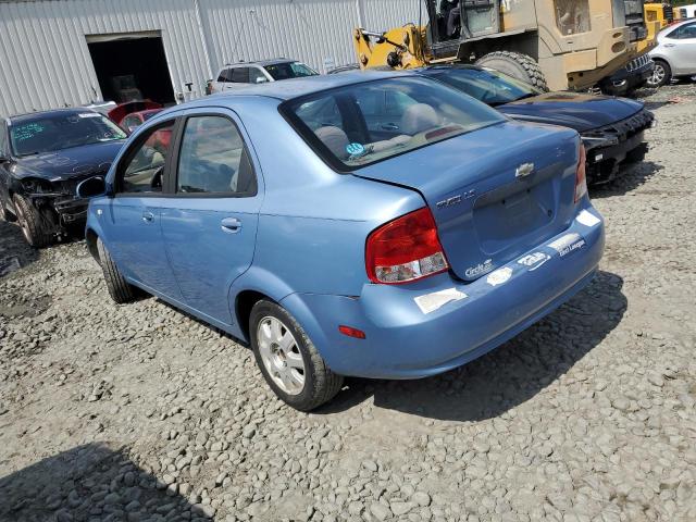 KL1TD52645B323485 - 2005 CHEVROLET AVEO BASE BLUE photo 2