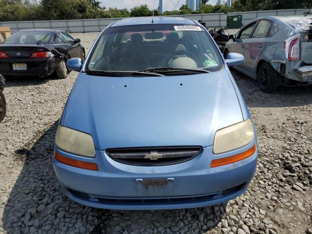 KL1TD52645B323485 - 2005 CHEVROLET AVEO BASE BLUE photo 5