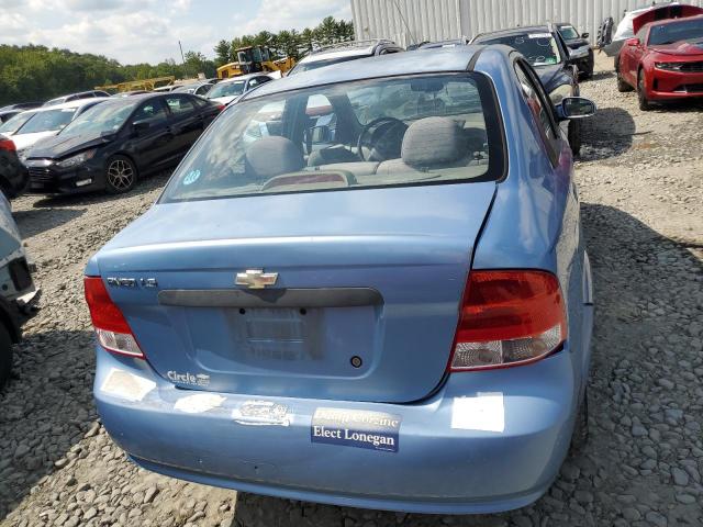 KL1TD52645B323485 - 2005 CHEVROLET AVEO BASE BLUE photo 6