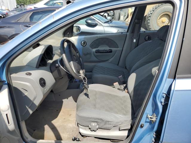KL1TD52645B323485 - 2005 CHEVROLET AVEO BASE BLUE photo 7