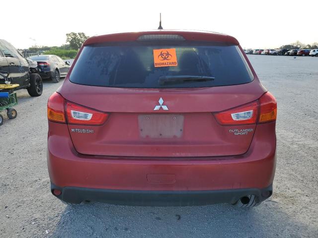 4A4AP3AU4EE019284 - 2014 MITSUBISHI OUTLANDER ES RED photo 6