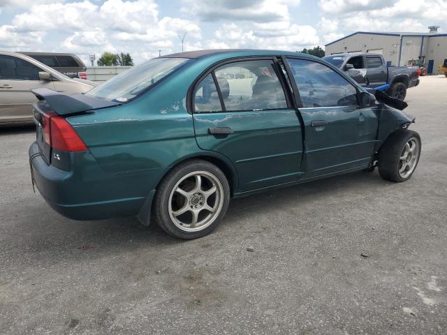 2HGES15541H536507 - 2001 HONDA CIVIC LX GREEN photo 3