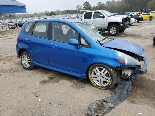 JHMGD38648S048788 - 2008 HONDA FIT SPORT BLUE photo 7