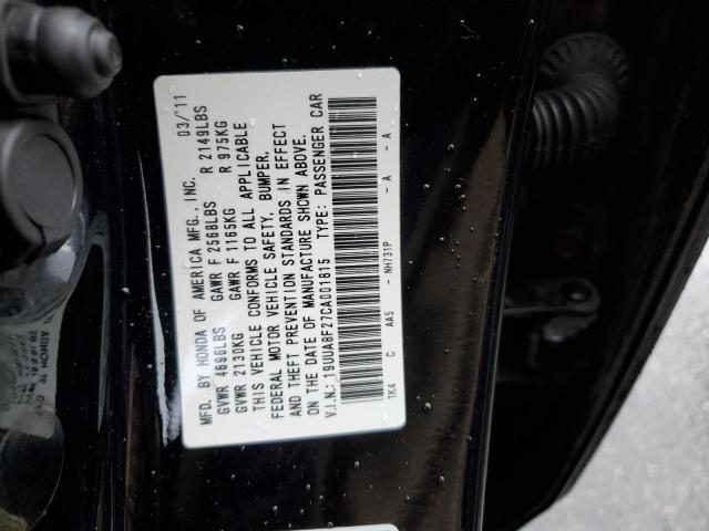 19UUA8F27CA001815 - 2012 ACURA TL 黑色 照片 12