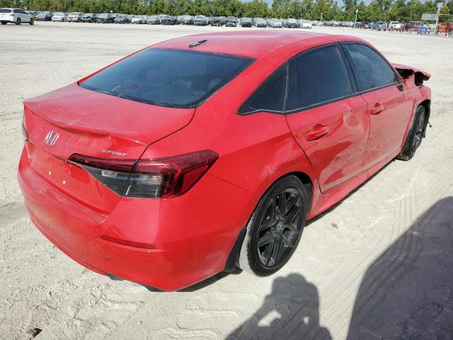 2HGFE2F56NH600522 - 2022 HONDA CIVIC SPORT 红色 照片 3