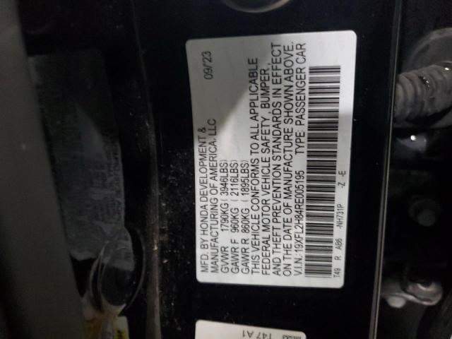 19XFL2H84RE005195 - 2024 HONDA CIVIC SPORT 黑色 照片 12