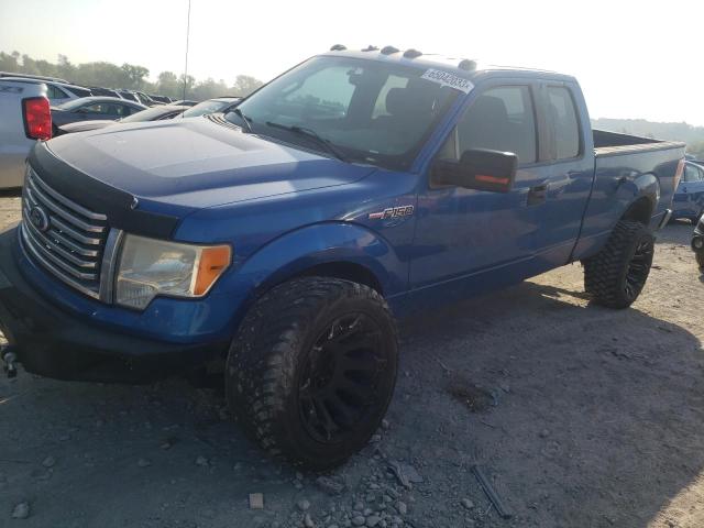 1FTFX1EV1AFB00977 - 2010 FORD F150 SUPER CAB BLUE photo 1