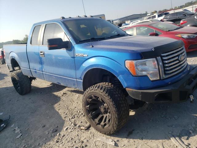 1FTFX1EV1AFB00977 - 2010 FORD F150 SUPER CAB BLUE photo 4