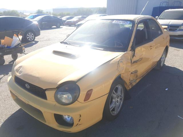 JF1GD296X3G502005 - 2003 SUBARU IMPREZA WRX YELLOW photo 2