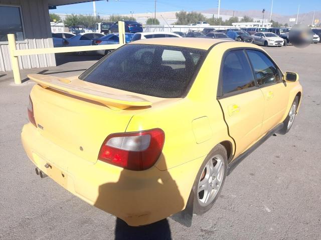 JF1GD296X3G502005 - 2003 SUBARU IMPREZA WRX YELLOW photo 4