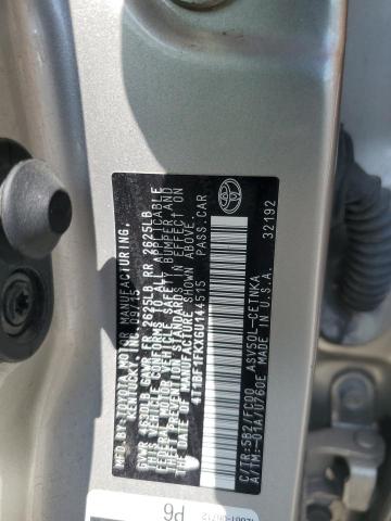 4T1BF1FKXGU144515 - 2016 TOYOTA CAMRY LE 金色 照片 12