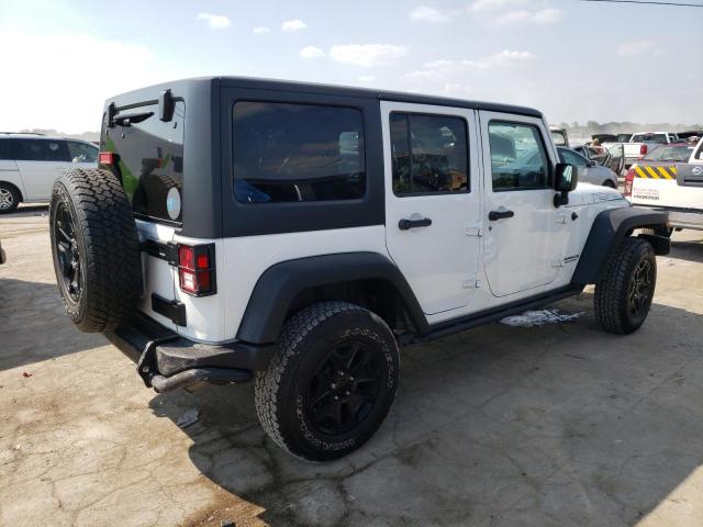 1C4BJWEG4DL610079 - 2013 JEEP WRANGLER SAHARA WHITE photo 3