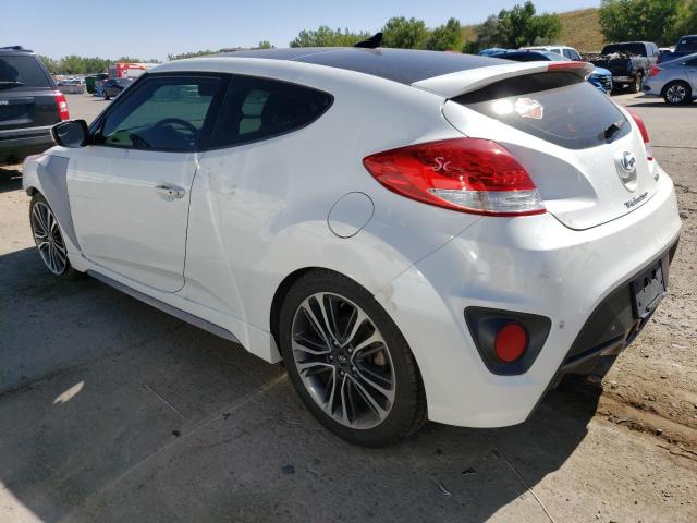 KMHTC6AE9GU268366 - 2016 HYUNDAI VELOSTER TURBO WHITE photo 2