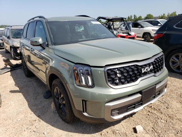 5XYP5DGC8PG376585 - 2023 KIA TELLURIDE SX GREEN photo 4