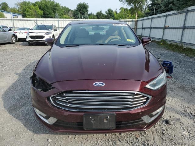 3FA6P0T90HR118230 - 2017 FORD FUSION SE MAROON photo 5