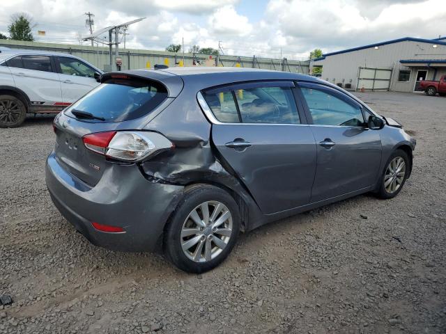 KNAFX5A84F5311625 - 2015 KIA FORTE EX GRAY photo 3