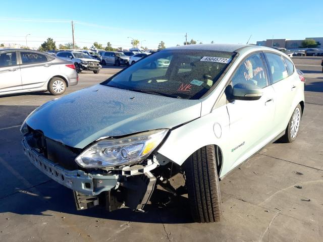 1FADP3R42DL139870 - 2013 FORD FOCUS BEV SILVER photo 2