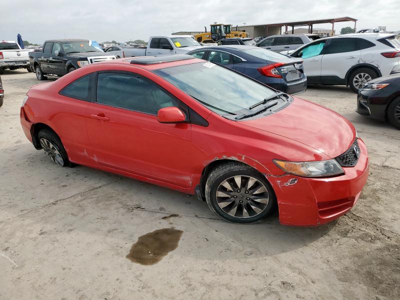 2HGFG12939H531520 - 2009 HONDA CIVIC EXL წითელი ფოტო 4