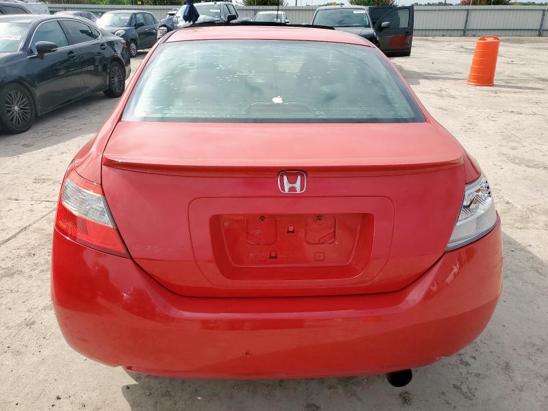 2HGFG12939H531520 - 2009 HONDA CIVIC EXL წითელი ფოტო 6