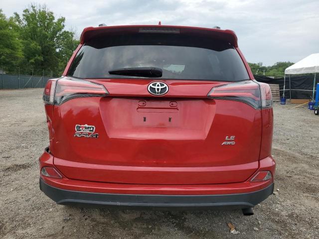 2T3BFREV6HW645646 - 2017 TOYOTA RAV4 LE RED photo 6