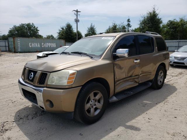 5N1AA08A04N740618 - 2004 NISSAN ARMADA SE TAN photo 1