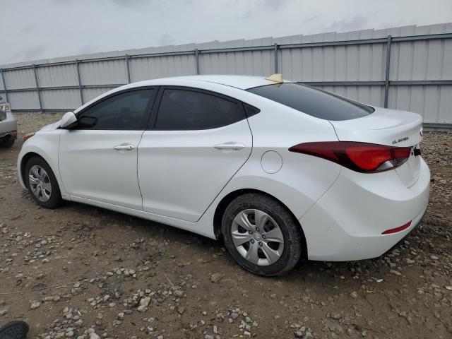 5NPDH4AE8GH701278 - 2016 HYUNDAI ELANTRA SE WHITE photo 2