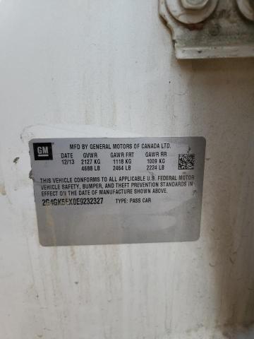 2G4GK5EX0E9232327 - 2014 BUICK REGAL 白色 照片 12