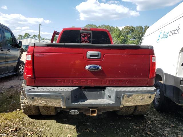 1FT8W3DT2FEC30920 - 2015 FORD F350 SUPER DUTY RED photo 6