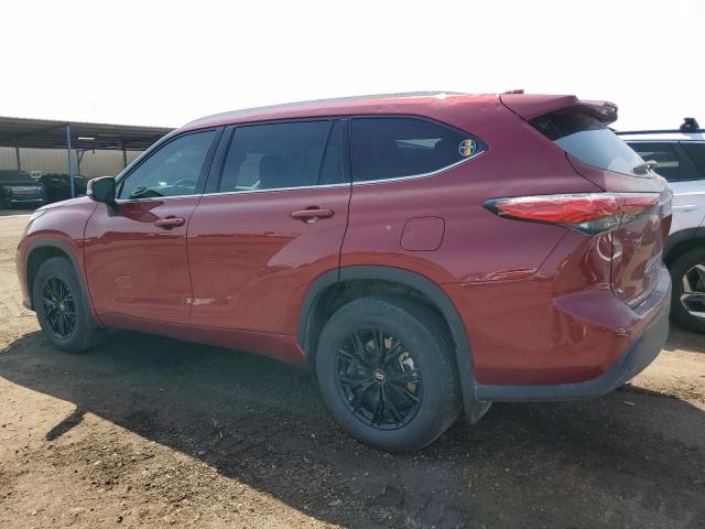5TDGZRBH1NS582948 - 2022 TOYOTA HIGHLANDER XLE Bordo foto 2