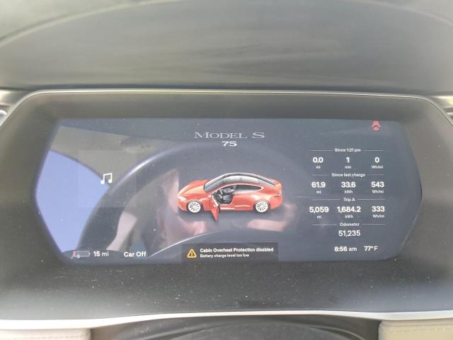 5YJSA1E1XGF153509 - 2016 TESLA MODEL S RED photo 9