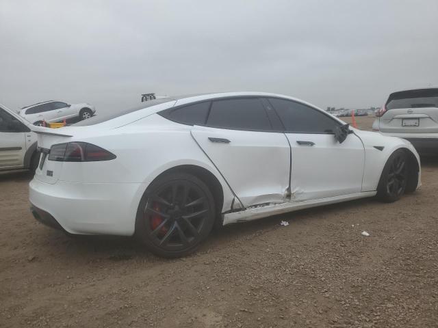 5YJSA1E66PF521633 - 2023 TESLA MODEL S Белый фото 3