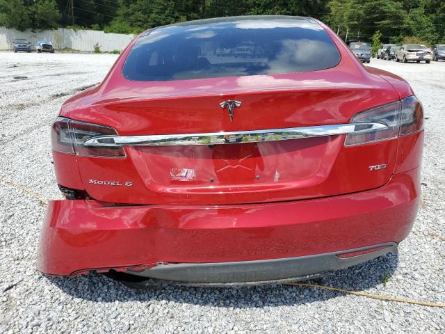 5YJSA1E20GF124013 - 2016 TESLA MODEL S أحمر صورة 6