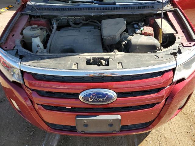 2FMDK3JC2DBB30061 - 2013 FORD EDGE SEL RED photo 12