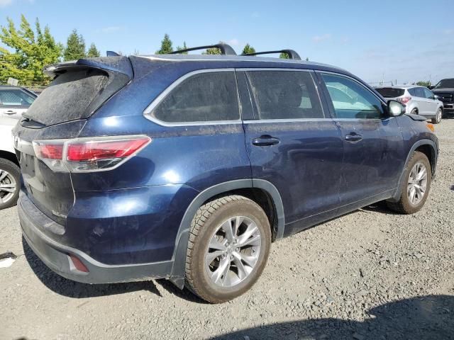 5TDJKRFHXFS212832 - 2015 TOYOTA HIGHLANDER XLE Mavi foto 3