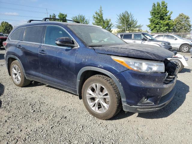 5TDJKRFHXFS212832 - 2015 TOYOTA HIGHLANDER XLE Mavi foto 4