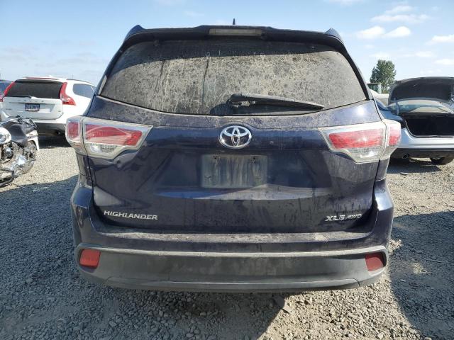 5TDJKRFHXFS212832 - 2015 TOYOTA HIGHLANDER XLE Mavi foto 6