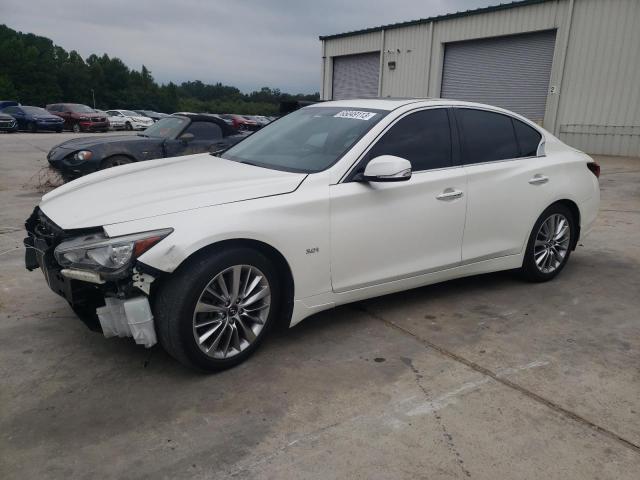 JN1EV7AP9JM590191 - 2018 INFINITI Q50 LUXE WHITE photo 1