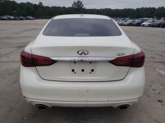 JN1EV7AP9JM590191 - 2018 INFINITI Q50 LUXE WHITE photo 6